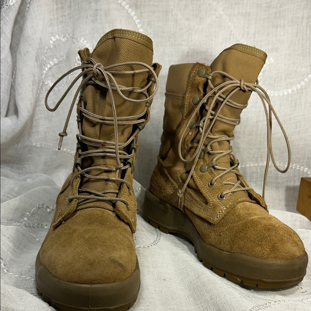 Vibram Gore-tex Belleville leather steel toe ankle lace up boots